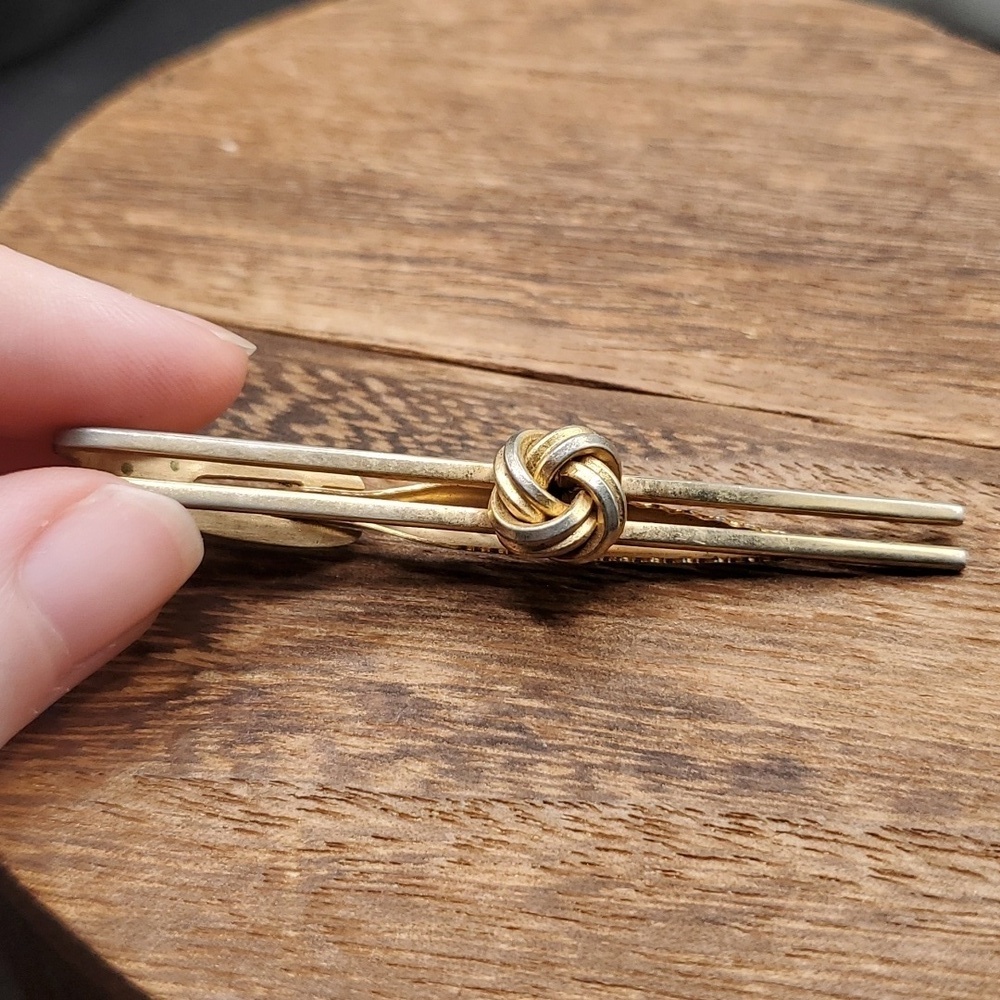 Hickok usa estate knot clip tie antique